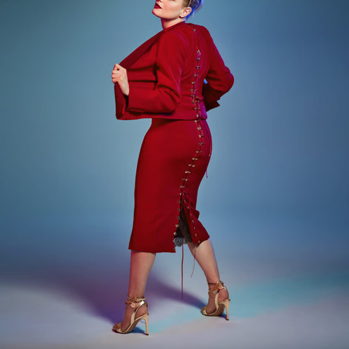 Nwt marina rinaldi - rinaldi, red