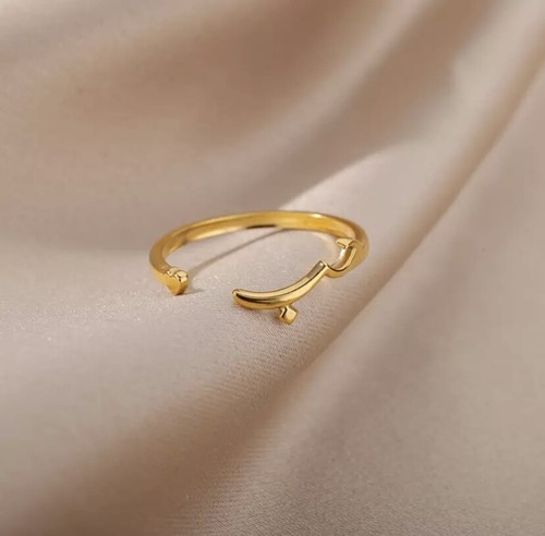 Arabic word love - crystal, ring