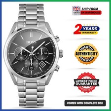 HUGO BOSS Champion HB1513871 Silver Stainless Steel 44mm Chronograph Men's Watch