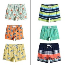 kids swimming shorts Swim Stretch Trunks Beach Adjustable Lightweight 