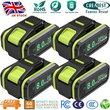 4-PACK 6.0Ah/8.0Ah For Worx