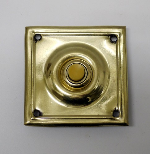 Antique brass square front - antique,