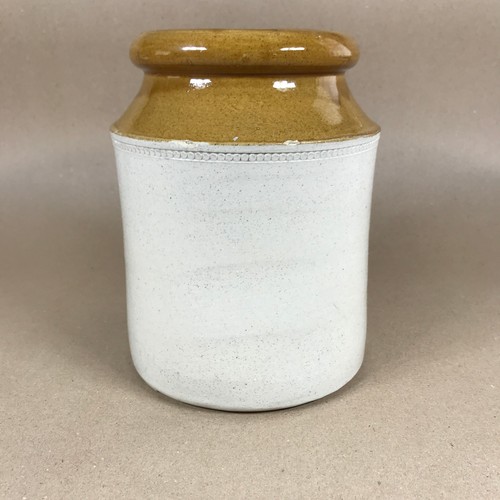 Antique stoneware crock jar - stoneware,