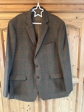Skopes Heritage Tweed Herringbone wool blend blazer size 48R 