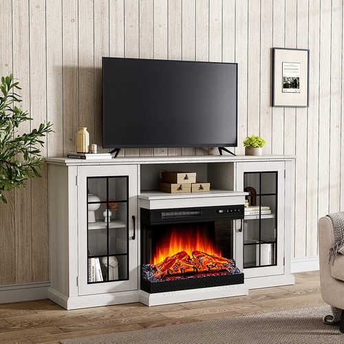 Led electric fireplace with - led,