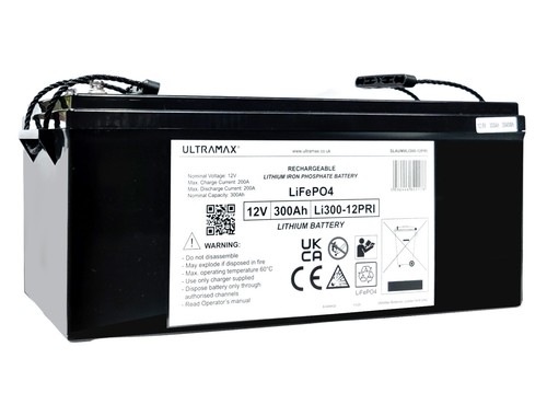 Ultramax 12v 300ah - , lifepo4