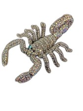 Butler and Wilson Large Vintage Scorpion Crystal Brooch Pin