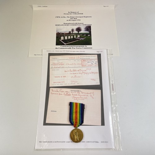 Ww1 victory medal - private, r