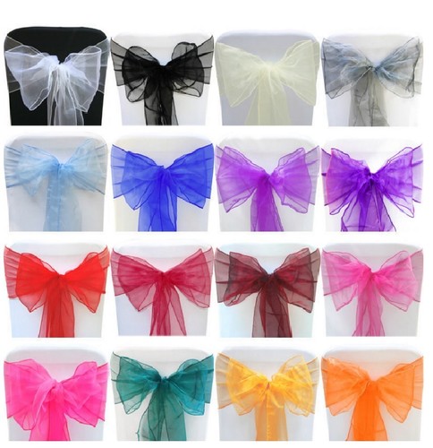 100 organza sashes - 100,