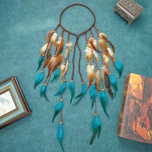 Hippie feather headdress boho - hippie,