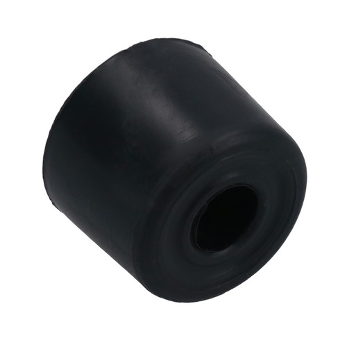Black rubber door stop stops - black,