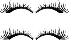 4 Pcs Car Lashes,Eyelashes for