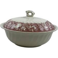 Myott Country Life Lidded Serving Dish Floral Pattern Decorative Tableware 