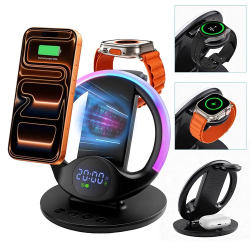 Wireless charger station alarm - station,