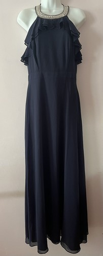 Monsoon navy evening dress - navy,