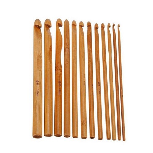Crochet hook bamboo - hook, kit