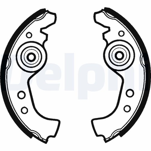 Ls1290 delphi brake shoe set - brake,
