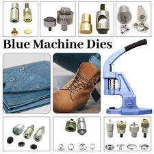 Heavy-Duty Blue Machine Dies Rivets Press Studs Hole Punch Eyelet Fixing Tool