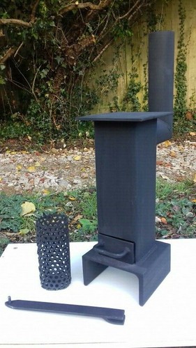 Camping stove coal wood pellet - wood,