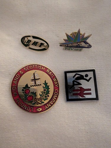 Bundle railway enamel pin - of,