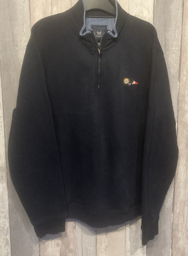 Crew clothing navy quarter zip - crew,