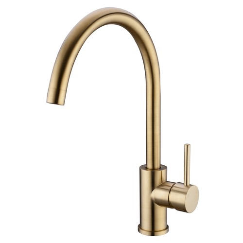 Gold kitchen mixer - kitchen, tap