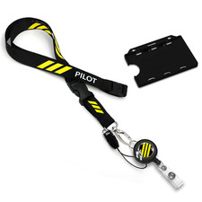 Pilot 3 Bars Polyester Lanyard|Flight Crew