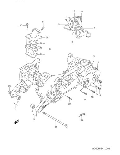 Suzuki genuine bush cs125 - suzuki,