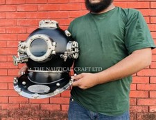 18" Scuba diving helmet US navy mark V divers helmet Black antique marine Helmet
