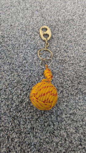 Monkey fist keychain white - monkey,