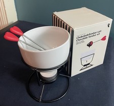 Chocolate / cheese fondue set