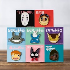 Official Studio Ghibli Ename Pin Badge  38 Designs Totoro Howl Ponyo & More
