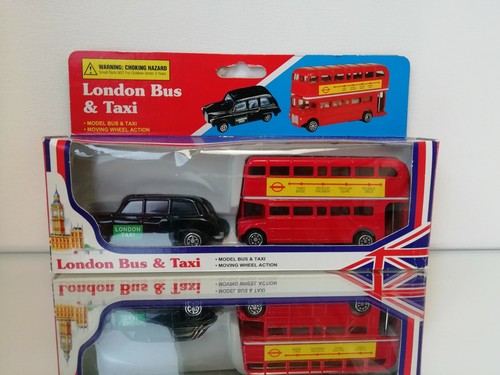 London bus doubledecker - &, taxi