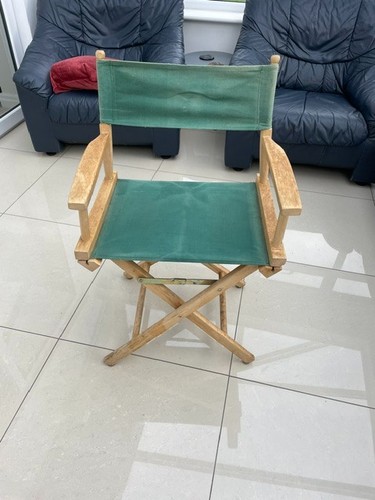 Wooden folding directors chair - wooden,