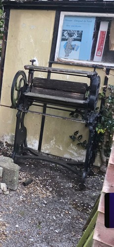 Antique cast iron mangle - antique,