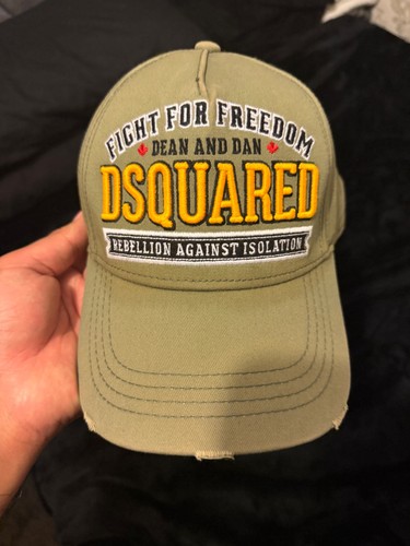 Dsquared2 khaki green cap - dsquared2,