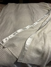 White Crochet Acrylic Satin