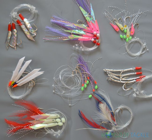 Packs mackerel feathers bass - packs,