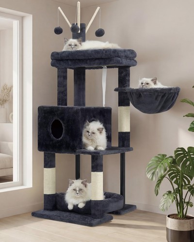Cat tree 115cm tower - cat,