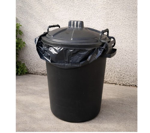 50l plastic black - bin, with