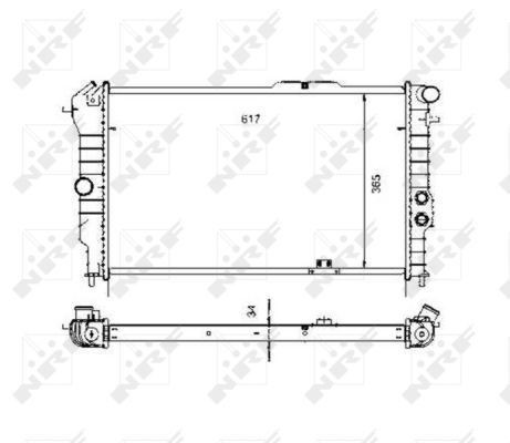 Nrf radiator for vauxhall - radiator,