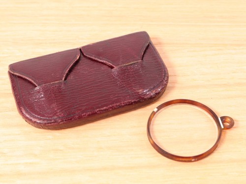 Vintage leather double - double, monocle