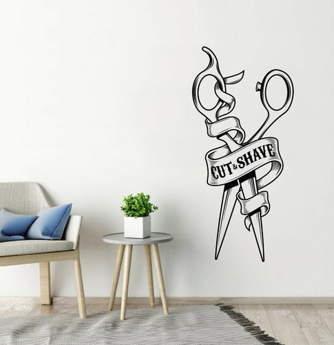 Barbershop wall sticker - barbershop,
