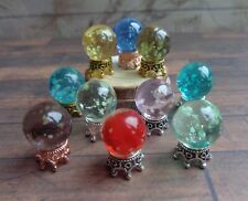 1:12 Dolls House Miniature: 1x GLOW IN DARK CRYSTAL BALL Witch Fortune Teller