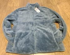 Blue Fluffy Fleece Zip Up