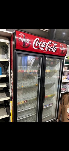 Coke double fridge with - coke,