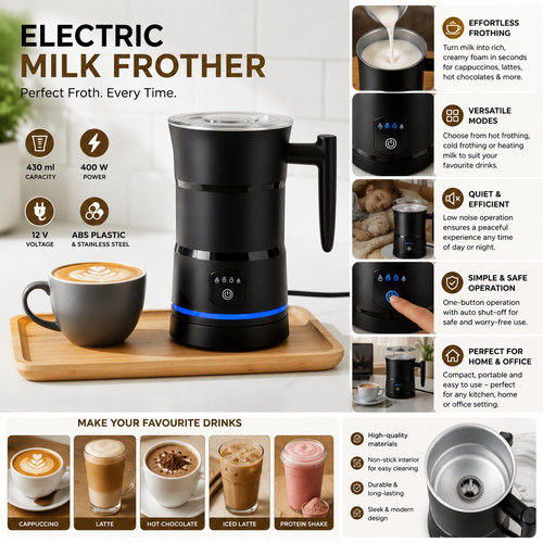 Electric milk frother 1 - milk,