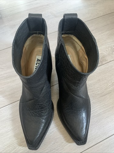 Acne leather boots made - acne, in
