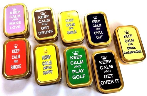 Tobacco tin keep calm - tobacco,