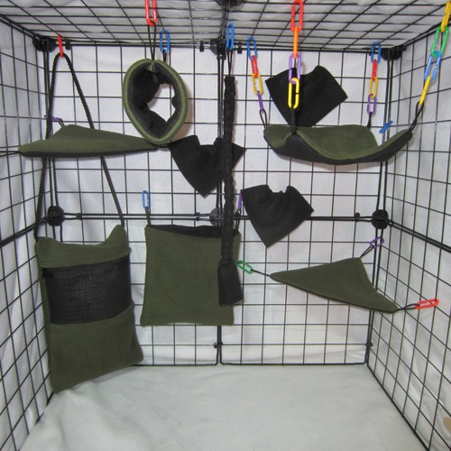 Piece forest green fleece - 10-piece,